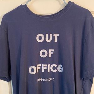 Life Is Good t-shirt.